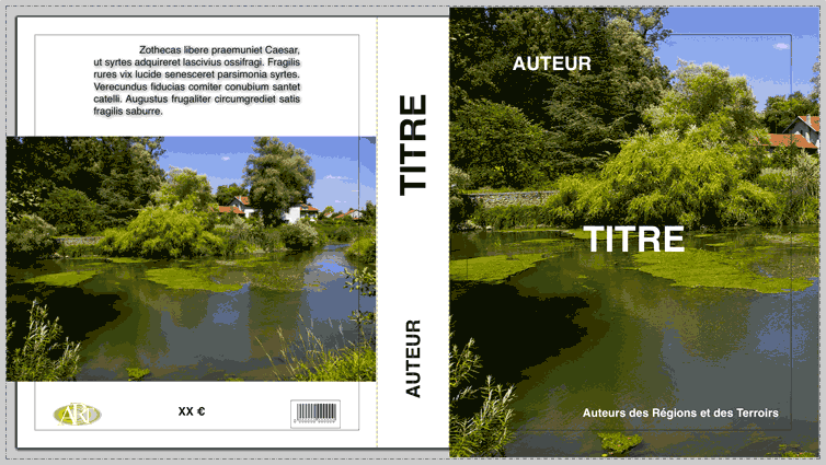 Couverture avec débords et traits